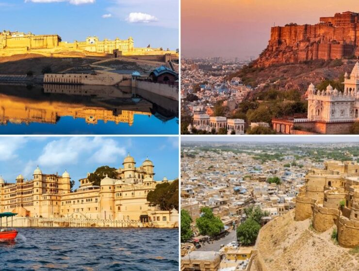 Luxury palace hotel in Rajasthan with royal architecture and heritage interiors