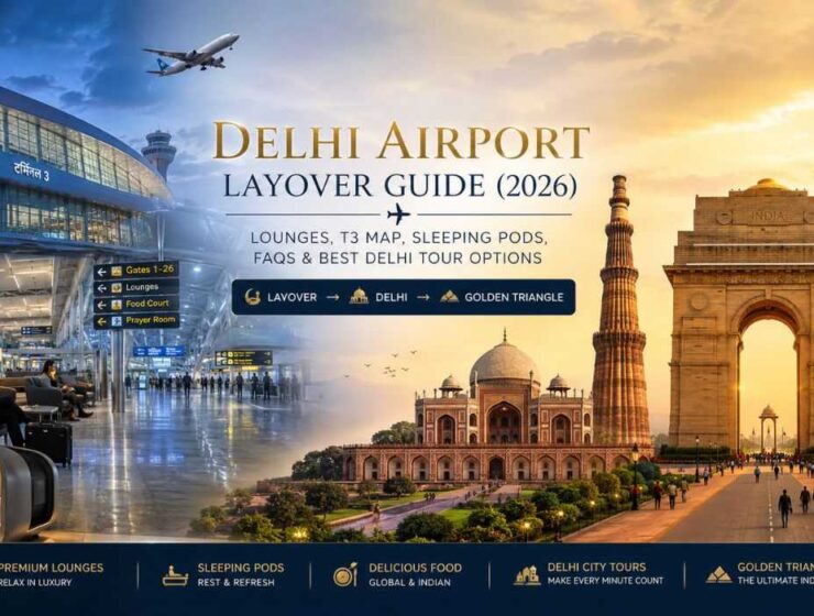 Delhi Airport Layover Guide (2026): Lounges, T3 Map, Sleeping Pods, FAQs & Best Delhi Tour Options